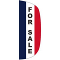 "FOR SALE" 3' x 8' Stationary Message Flutter Flag